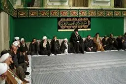 مراسم عزاداری شب شهادت حضرت فاطمه زهرا(س) با حضور رهبر انقلاب برگزار شد + تصاویر