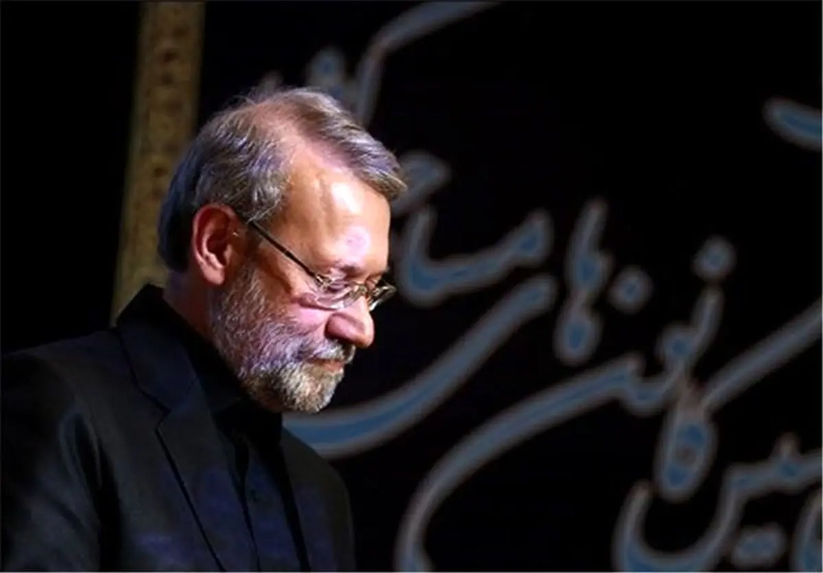 حضور رئیس مجلس در مراسم عزاداری آیت‌الله وحید خراسانی