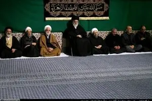 آخرین شب مراسم عزاداری حضرت فاطمه زهرا(س) با حضور رهبر انقلاب برگزار شد + صوت و تصاویر