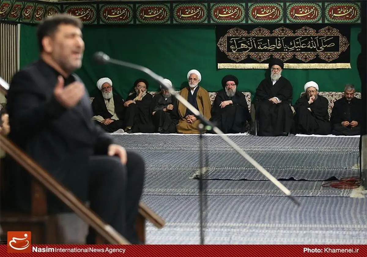 آخرین شب عزاداری فاطمیه ۱۴۳۸ در حسینیه امام خمینی