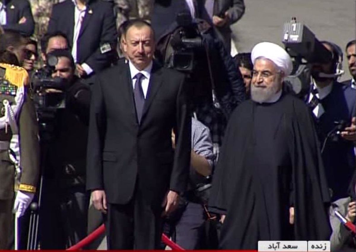 استقبال رسمی روحانی از الهام علی‌اف