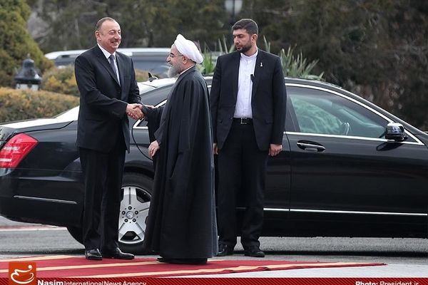 استقبال رسمی حسن روحانی از الهام علی‌اف