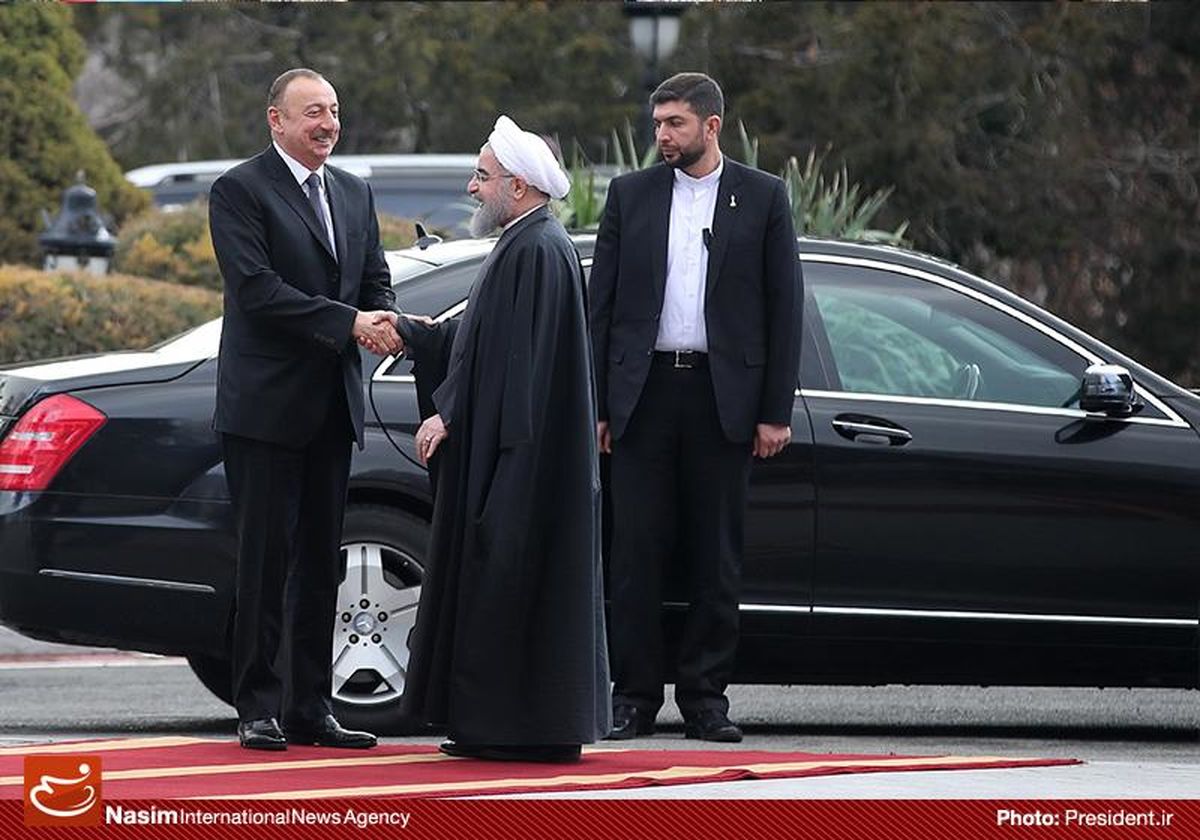 استقبال رسمی حسن روحانی از الهام علی‌اف