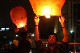 خطرات آتش‌زدن بالن‌های چینی در شب چهارشنبه‌سوری