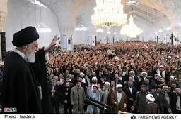 رهبر انقلاب در حرم امام رضا (ع) سخنرانی می‌کنند