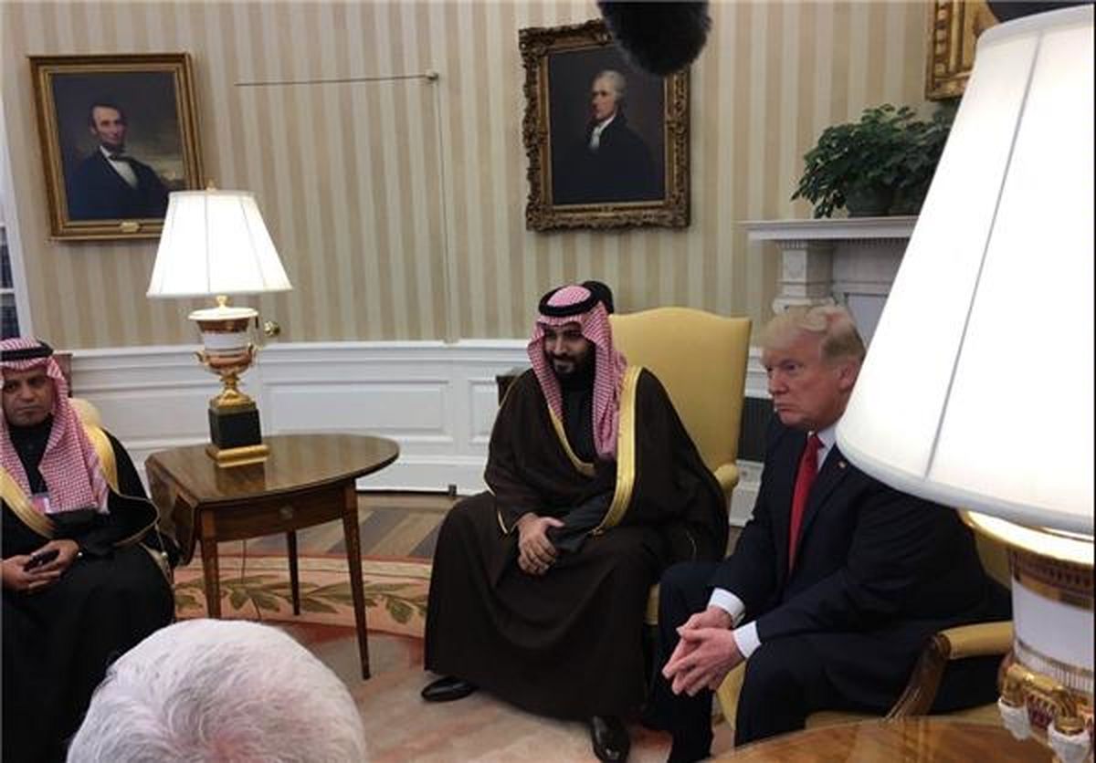 محمد بن سلمان در کاخ سفید با ترامپ دیدار کرد + عکس