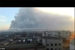 انفجار در بزرگترین انبار مهمات اوکراین/ ۲۰ هزار نفر تخلیه شدند