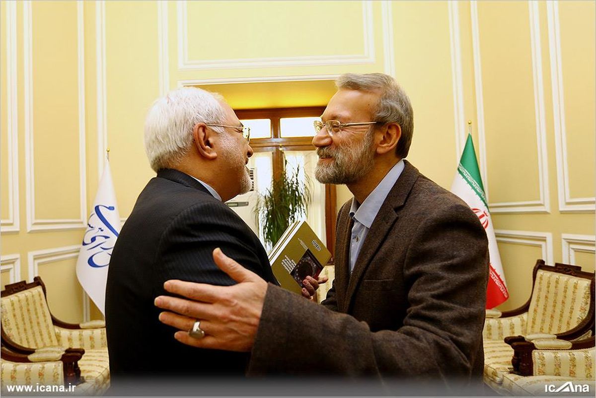 محمدجواد ظریف، وزیر امور خارجه صبح دوشنبه ۷ فروردین با علی لاریجانی، رئیس مجلس دیدار و گفتگو کرد