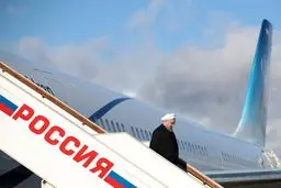 روحانی وارد مسکو شد