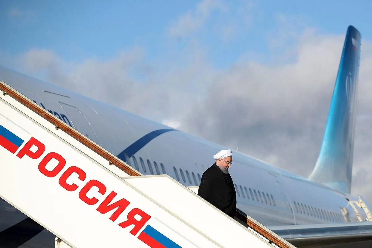 روحانی وارد مسکو شد