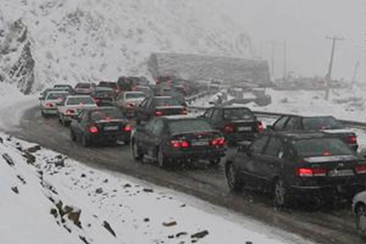 بازگشت موج جدید بارشی/ ترافیک در محور کرج - چالوس