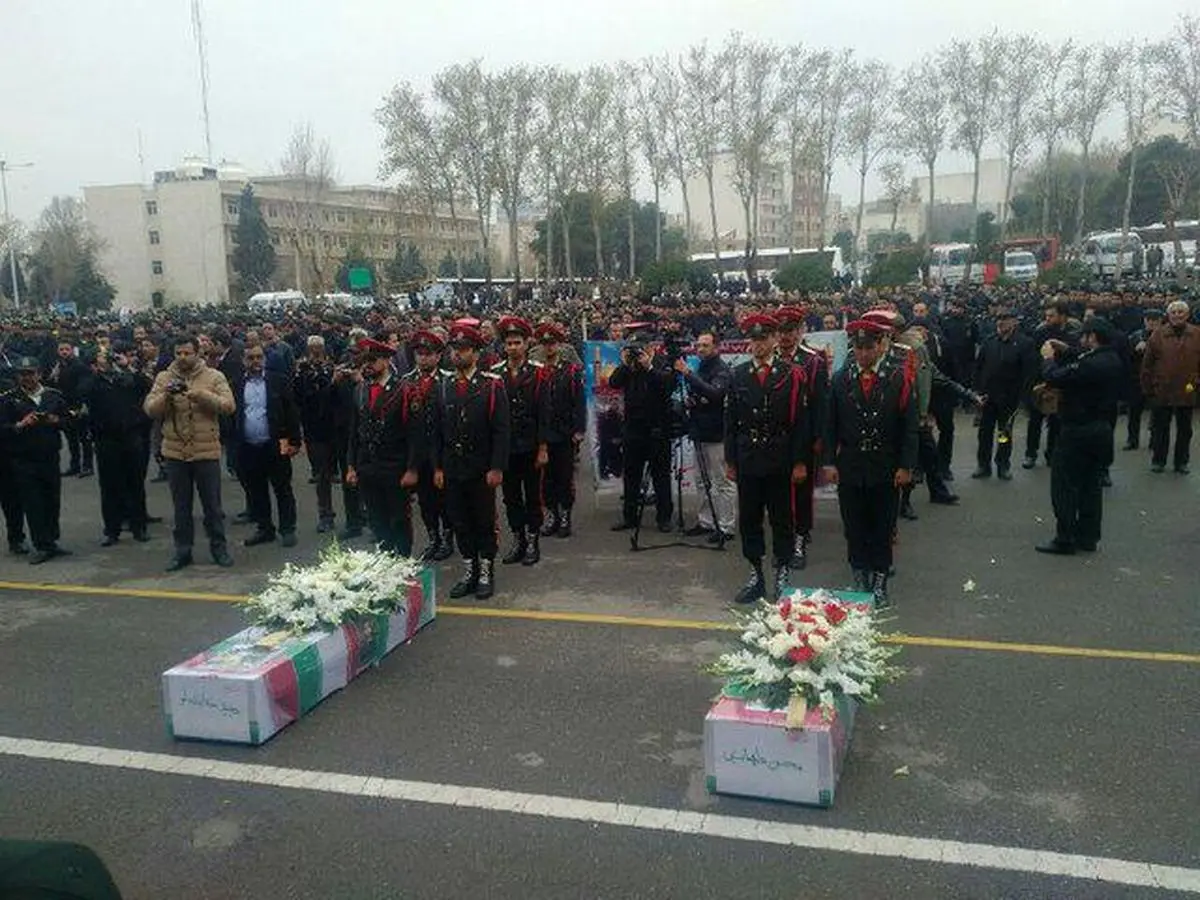 برگزاری مراسم تشییع دو شهید پلیس پایتخت