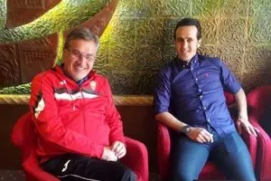 حضور علی کریمی در اردوی سرخپوشان