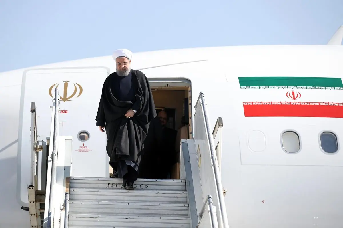 روحانی وارد سمنان شد