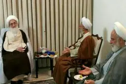 آیت‌‌الله مصباح یزدی با آیت‌الله نوری همدانی دیدار کرد