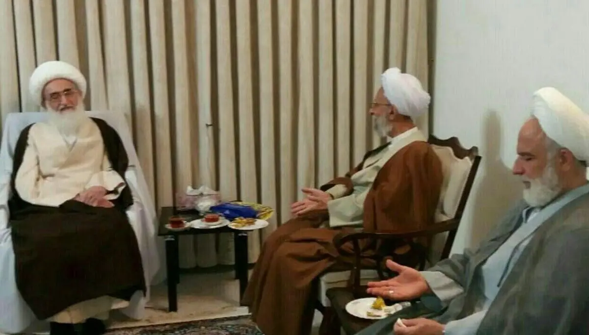 آیت‌‌الله مصباح یزدی با آیت‌الله نوری همدانی دیدار کرد