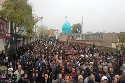 مراسم تشییع و تدفین آیت‌الله باریک‌بین در قزوین برگزار شد + فیلم و تصاویر