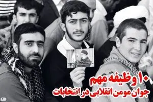۱۰ وظیفه مهم جوان مؤمن انقلابی در انتخابات + PDF