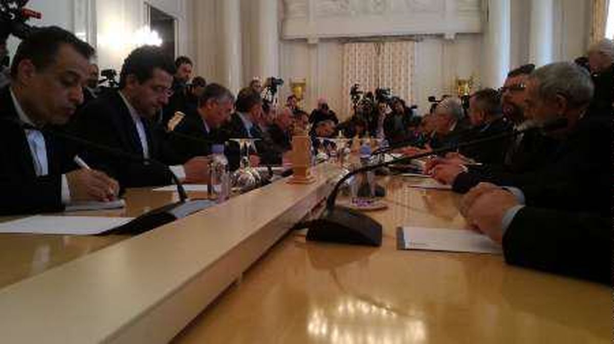 مذاکرات ظریف و لاوروف در مسکو/ همگرایی‌های سوری ایران و روسیه ادامه می‌یابد + عکس