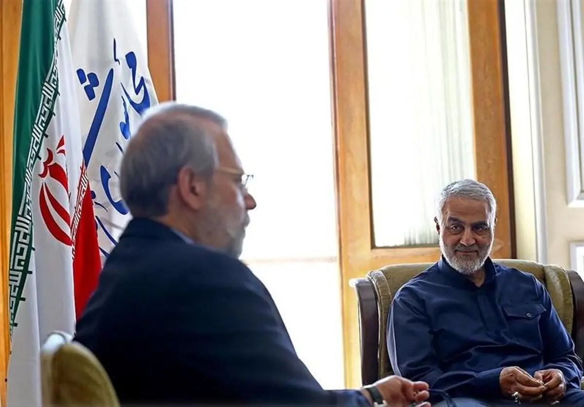 دیدار سرلشکر سلیمانی و تعدادی از فرماندهان سپاه با لاریجانی+ تصاویر
