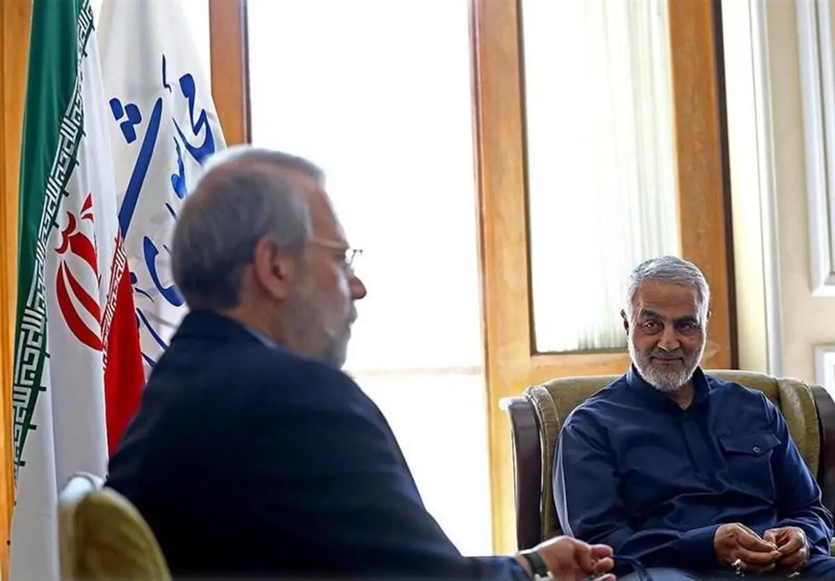 دیدار سرلشکر سلیمانی و تعدادی از فرماندهان سپاه با لاریجانی+ تصاویر