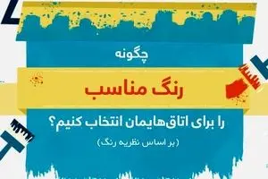 چگونه رنگ مناسب را برای اتاق‌هایمان انتخاب کنیم؟