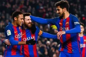 بارسلونا با جشنواره گل خانگی صدر جدول را حفظ کرد