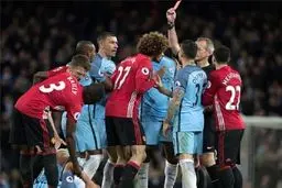 من‌سیتی در خانه حریف من‌یونایتد ۱۰ نفره نشد