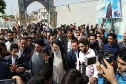 رئیسی وارد قزوین شد + تصاویر