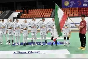 برد پرگل هندبال ایران برابر قرقیزستان | ایران ۷۷ - قرقیزستان ۱۲ 