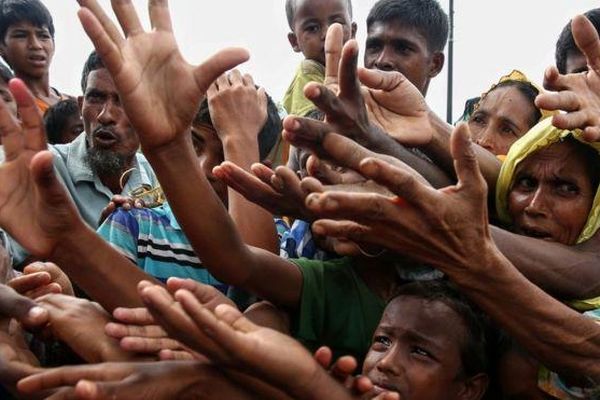 اردوگاه آوارگان مسلمان در مرز میانمار و بنگلادش
