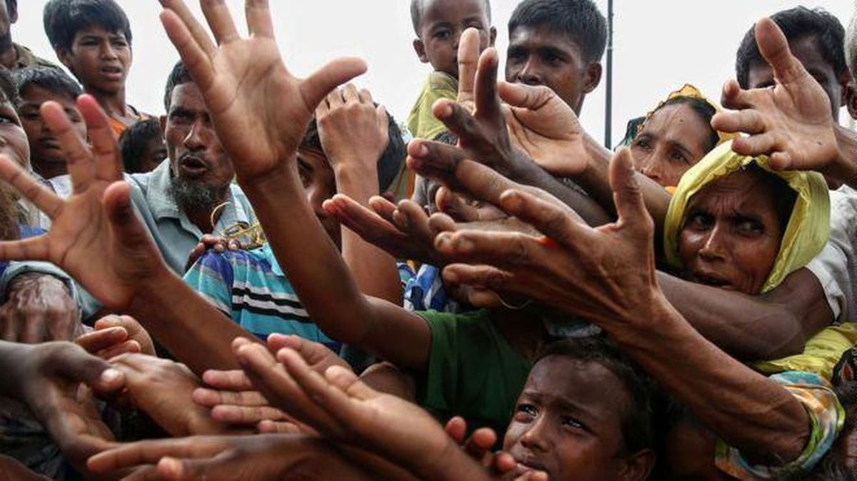اردوگاه آوارگان مسلمان در مرز میانمار و بنگلادش