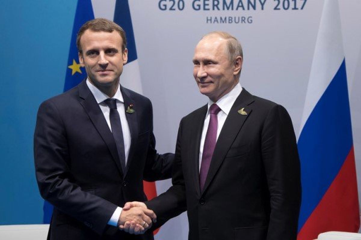 ابراز علاقه «امانوئل ماکرون» برای دیدار با رئیس جمهور روسیه