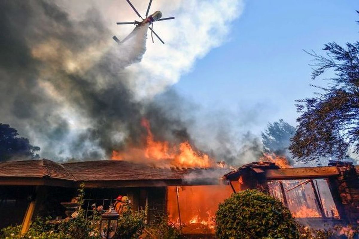 افزایش تلفات آتش‌سوزیِ کالیفرنیا
