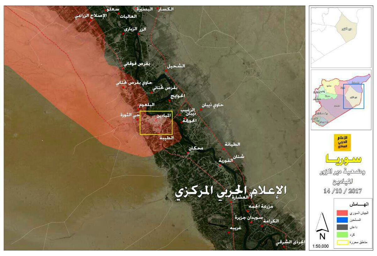 خیز بلند ارتش سوریه برای پاکسازی شهر راهبردی "ابوکمال" + نقشه و جزئیات