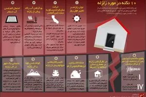 ۱۰ نکته در مورد زلزله