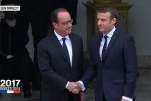 ماکرون سوگند یاد کرد/ جوان‌ترین رئیس‌جمهور فرانسه در الیزه قدرت را در دست گرفت + تصاویر