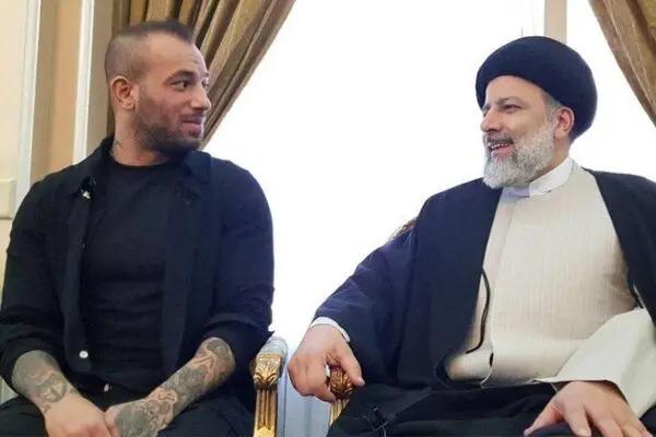 دیدار صمیمی "امیر تتلو" با رئیسی/ "مثل شیر پشت‌تون هستیم" + فیلم و عکس