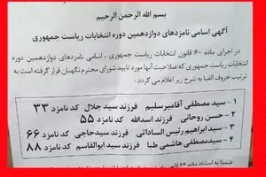 اعتراض به عدم درج شهرت 