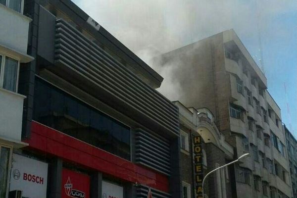 هتل «آپادانا» تهران طعمه حریق شد/ ٥ تن مصدوم شدند