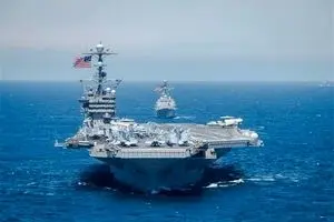 سومین ناو هواپیمابر آمریکا راهی آب‌های کره شد