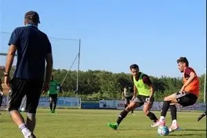 ادامه تمرینات تیم ملی فوتبال در اتریش با ۱۱ بازیکن + تصاویر