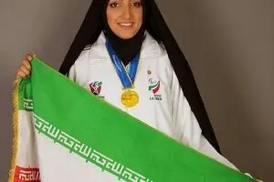 پرچم دار پارالمپیک میهمان سرسفره خدا