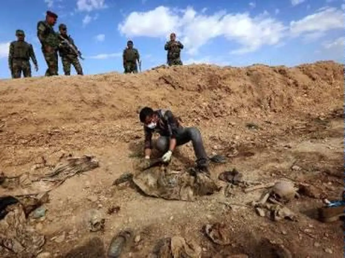 کشف گور دسته جمعی در بخش غربی موصل