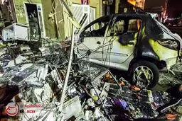 انفجار مهیب و آتش‌سوزی در بلوار نصر شیراز