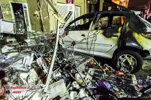 انفجار مهیب و آتش‌سوزی در بلوار نصر شیراز