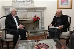 دیدار و گفتگوی ظریف و اشرف غنی در آستانه
