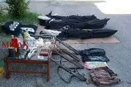 ۵ نفر از عوامل مرتبط با داعش در بندر جاسک دستگیر شدند/ کشف و ضبط مواد منفجره، اسلحه و پرچم داعش + تصاویر