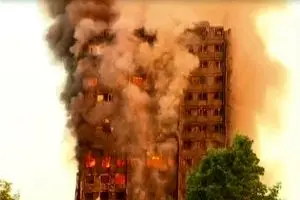 آتش‌سوزی گسترده در ساختمان ۲۴ طبقه غرب لندن/ ۸۰ زخمی و دستکم ۱۲۶ کشته+عکس و فیلم