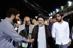 بازدید حجت الاسلام رئیسی از پشت صحنه برنامه 